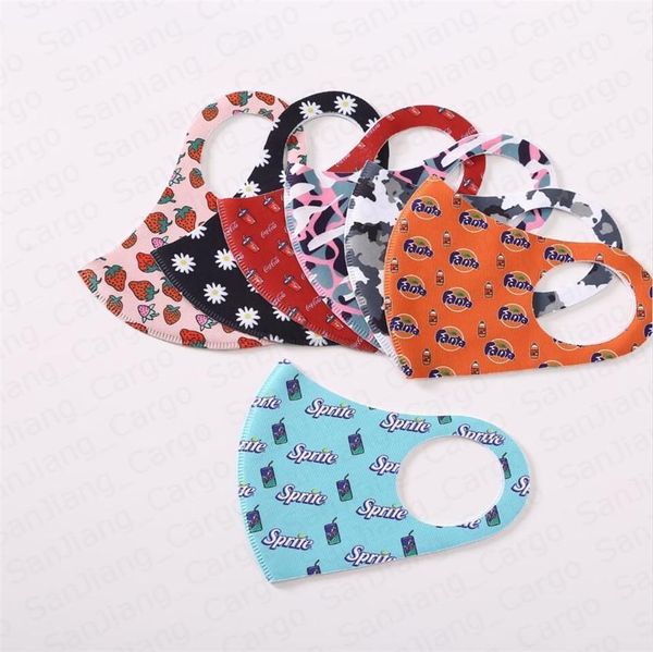 

face mask dustproof ultraviolet-proof mouth protective masks fashion cartoon print reusable washable anti1