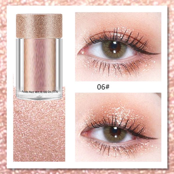 

eye shadow glitter pearlescent eyeshadow monochrome powder makeup portable not blooming waterproof sweatproof daily kg66