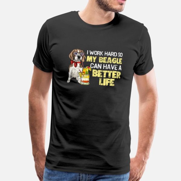 

я трудолюбивый for my beagle смешные собаки любовника подарка тенниска мужчины создают футболочку плюс размер 3xl формальное сыпучих комфорт