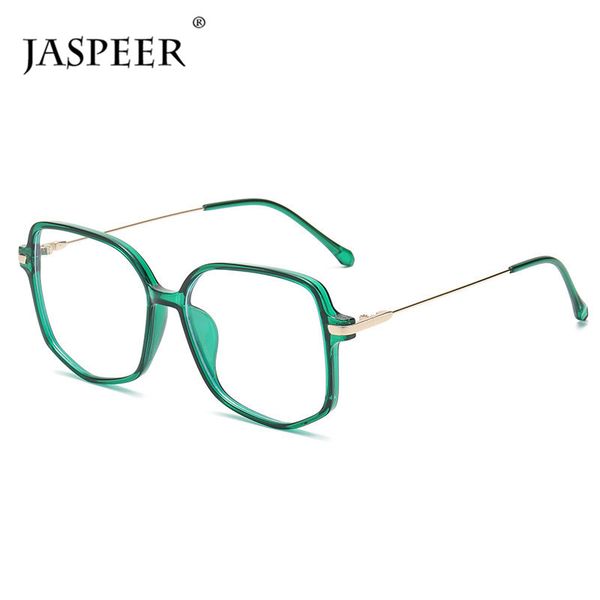 

jaspeer square anti blue glasses frames women retro men blue light blocking eyeglasses computer glasses myopia optical frames, White;black