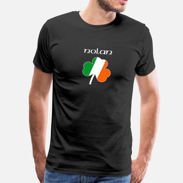 

nolan irish name shamrock t shirt men personalized short sleeve round collar kawaii interesting new style summer style outfit shirt