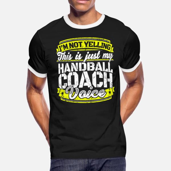 

funny handball coach my handball coach voice t shirt men knitted 100% cotton round collar pattern sunlight fashion spring autumn shirt