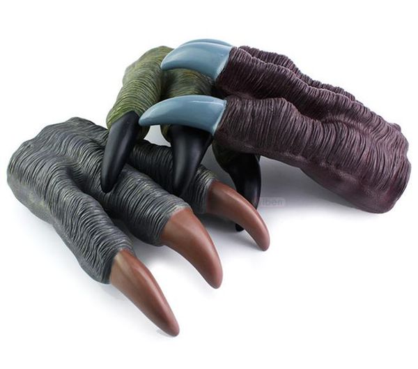 

1pc latex diy artificial dinosaur claw model toy gloves tyrannosaurus rex dragon puppet simulation dinosaur paws cosplay boy toy