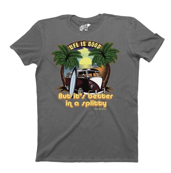 

tee shirt mens 2019 new tee shirts printing fashion print tshirt plus size life is good but better in a splitty t-shirt