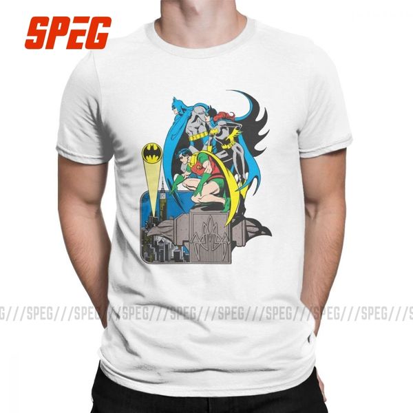 

men batman batgirl robin t shirts 100% cotton crazy short sleeve round collar tees summer t-shirts plus size clothing