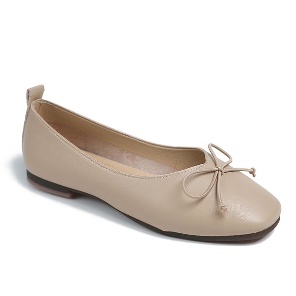 

new 2020 women loafers soft sole leather flats casual shoes woman slip on shallow bow knot boat shoes plus size mocassin femme, Black