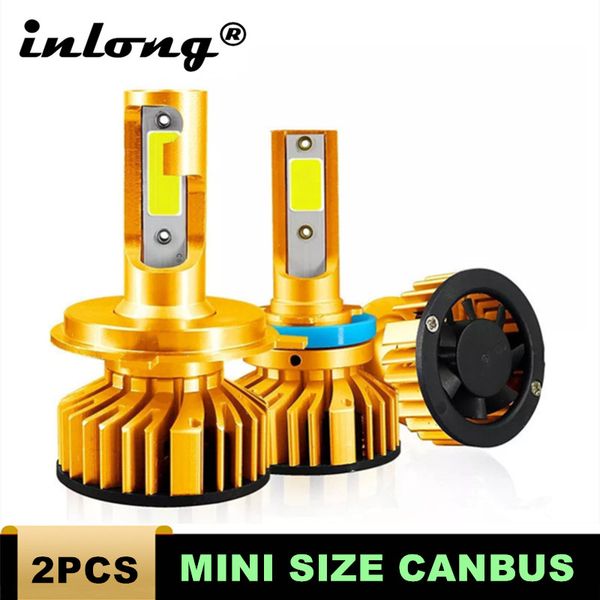 

new arrival 2pcs mini h4 h7 led car headlight kit 6000k 12000lm h1 h11 h9 9005 3 9006 4 h8 6000k bulb car accessories