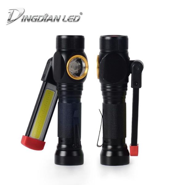

portable lanterns lantern led outdoor white+red light usb rechargeable worklight 18650 battery camping torch