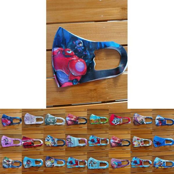 

luxury 2020 10pcs washable fashion cartoon face dustproof designer riding mask sports new for celebrated mask print masks cycling boys yeyem