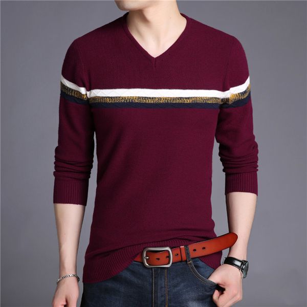 

men's sweaters fashion 2021 spring autumn men wool pullovers pullover colorful sweater v-neck, White;black