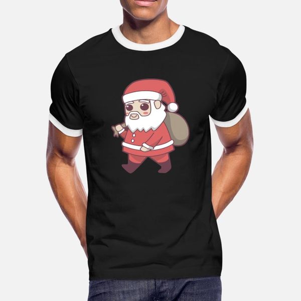 

santa claus kawaii t shirt men design cotton euro size s-3xl fitness authentic summer original shirt