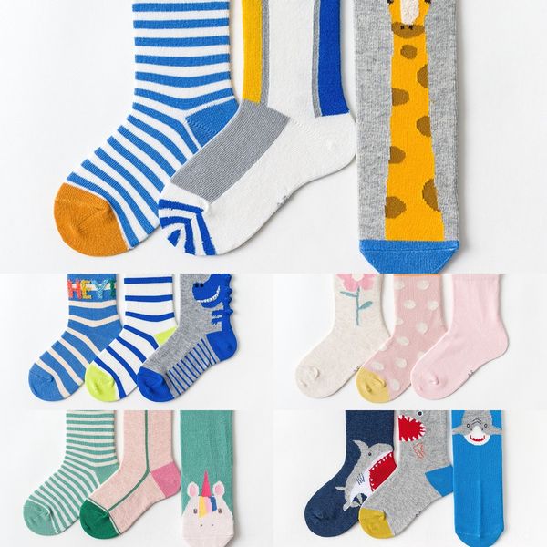 

caramella осенние и зимние новые ботинки 3 пары детских мультфильм животных дети носки середины икры носки носки ky5f5, Black