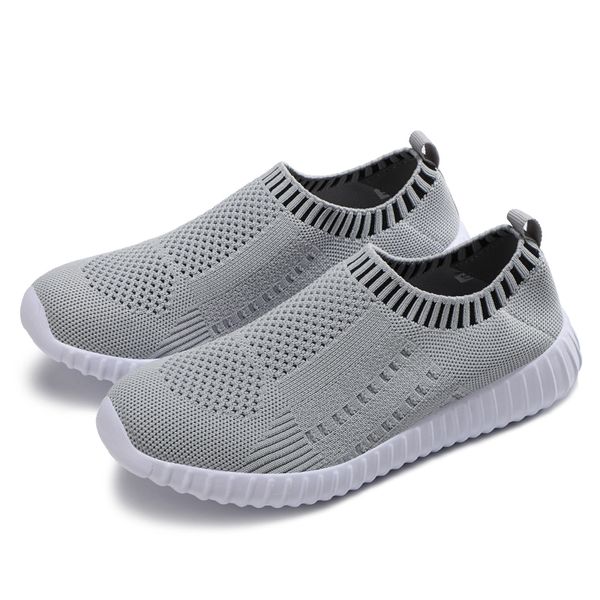 

new summer casual plus size flying woven women's shoes, breathable and comfortable, rubbing men's shoes, multicolor couple shoes, Black
