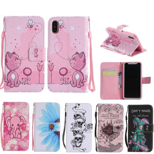 

cgjxsmagnetic leather wallet flip phone case for iphone max xr xs max 6 6s 7 8 plus x full body business back cover