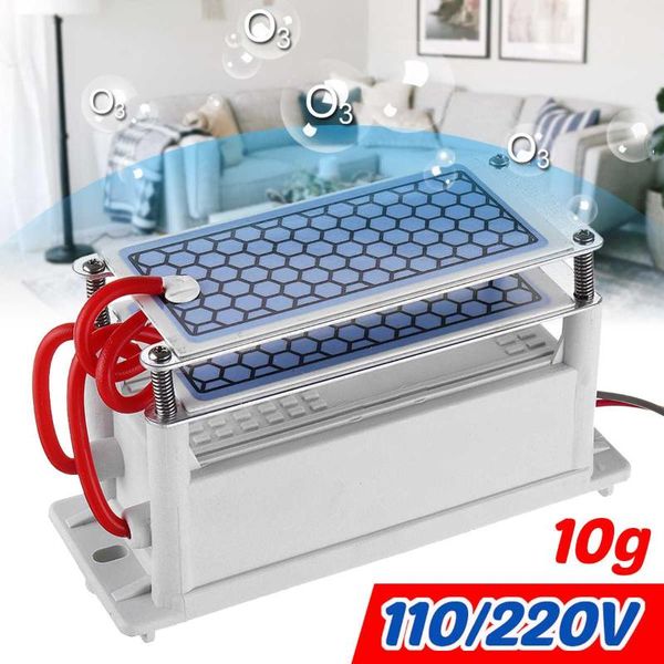 

air purifiers 3.5/10/15g ceramic plate type ozone generator kit purifier eu220v us110v ac220v long-last clean portable