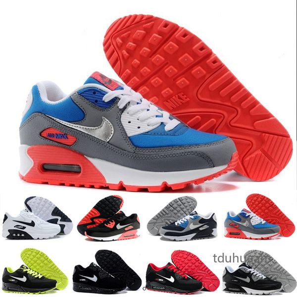 

2018 cushion 90 casual shoes men 90 new casual sports shoe size 36-45 nanso, Black