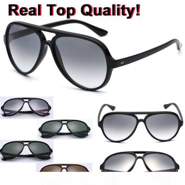 

4125 aviation brand sunglasses retro classical sun glasses 5000 model acetate frame g15 lenses original packages cat design ing, White;black