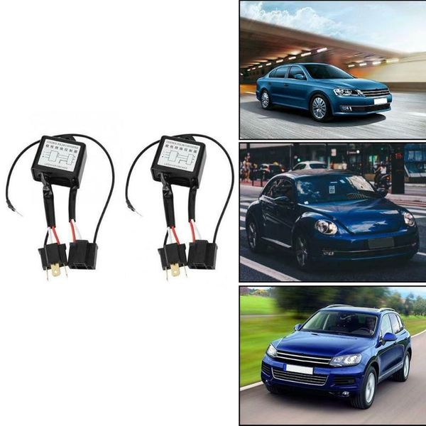 

2pc led polarity converter negative switch harness adapter for h4 xenon lamp