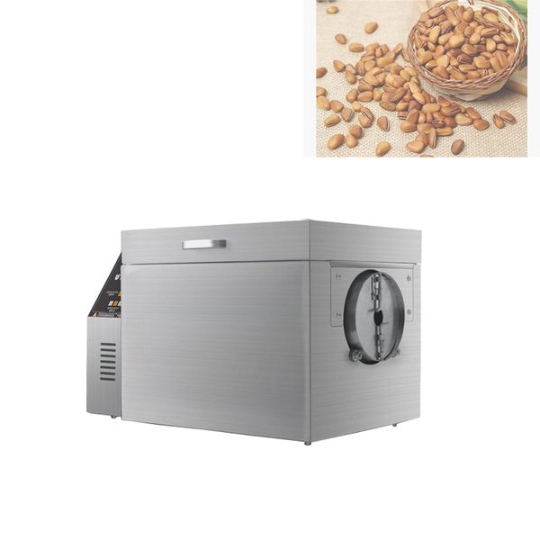

automatic electric cashew nut roaster almond cocoa bean peanut corn grain roasting machine
