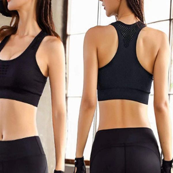 

u neck sport bra jogging yoga running shockproof underwear workout sweat wicking wire women sports bra high elasticity, White;black