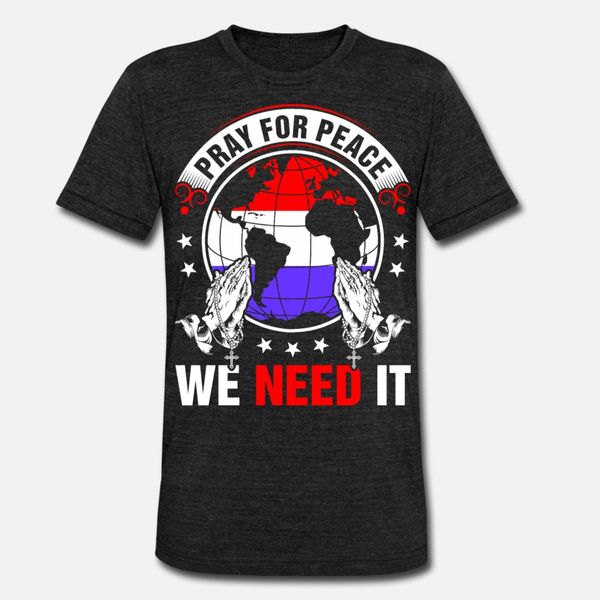 

pray for peace netherlander we need it t shirt men design short sleeve crew neck pattern crazy humor spring cool shirt