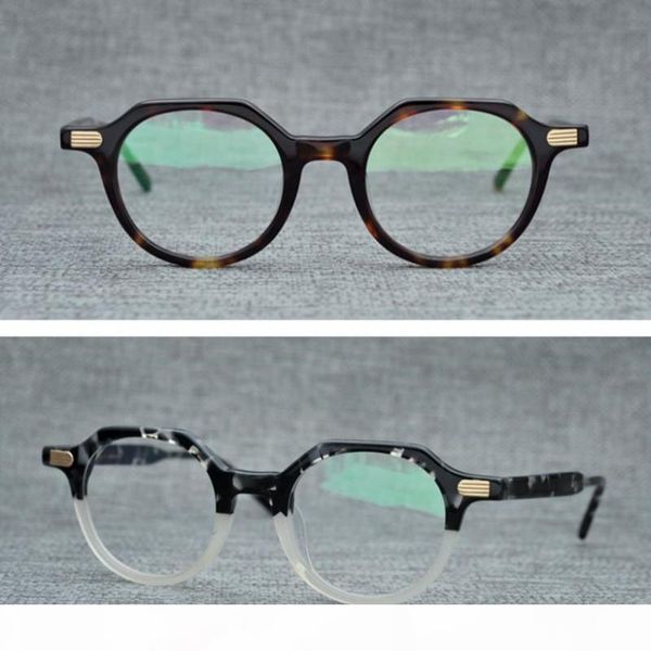 

fashion optical frames glasses brand designer men women round eyeglasses frames vintage plank spectacle frame myopia eyewear with case, Silver
