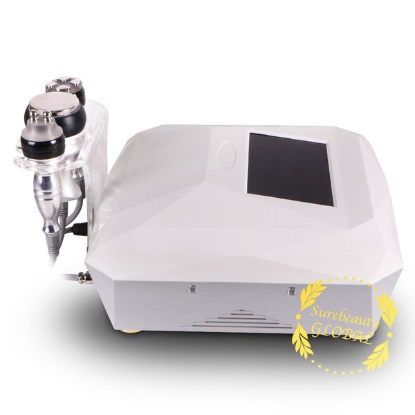 

3in1 40k ultrasonic cavitation 2.0 fat burning multipolar 3d smart rf vacuum radio frequency skin care wrinkle reduce body slimming, Black;white