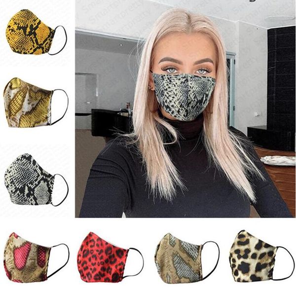 

leopard print fashion face mask double layers dustproof designer face mask washable muffle mouth masks sport cycling trendy masks e41303, Blue
