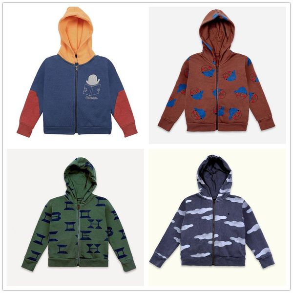 

pre-sale autumn/winter children's clothing printed hooded sweater baby clothes kids hoodies lj200812, Black