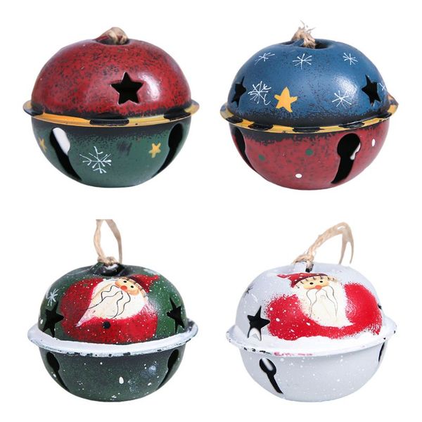 

1pc christmas bells iron colorful small large size jingle bellschristmas taree party decoration pendants diy crafts