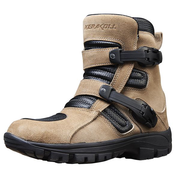 

motorcycle engine leisure riding boots and waterproof sandals motor-racing pull hockey protective short boots shoes, Black