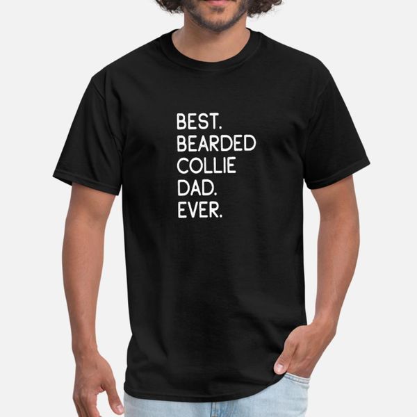 

bearded collie t shirt men print cotton round neck cool fitness casual summer style pictures shirt