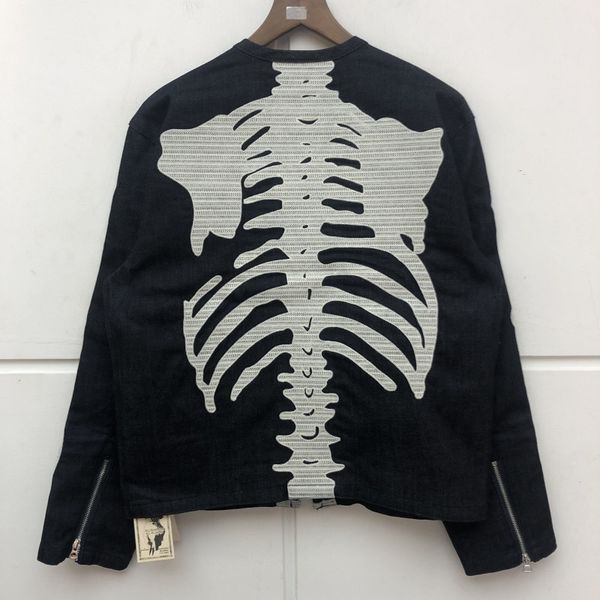 

new 1 jacket coats quality men high women streetwear blue embroidery wgwui, Black