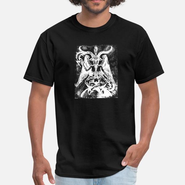 

baphomet t shirt men create tee shirt crew neck solid color gift fashion summer formal shirt