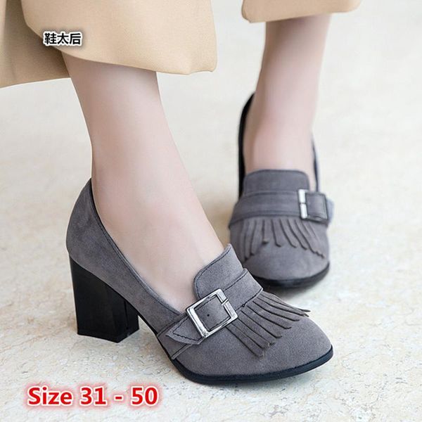 

dress shoes stiletto women pumps high heel concise office lady heels small big size 31 - 50, Black
