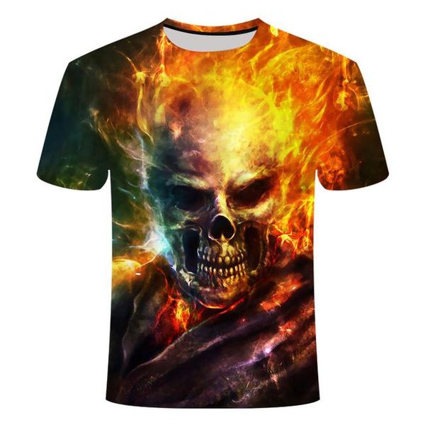 

3d skull poker men brand mens 3d print shirts aesthetic harajuku oversized men clothing