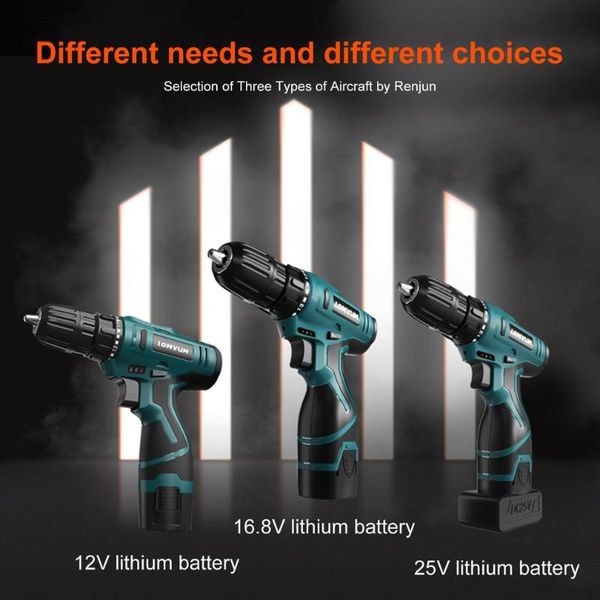 

12v electric screwdriver cordless drill kit wireless power driver lithium battery high speed electric drill with accessories