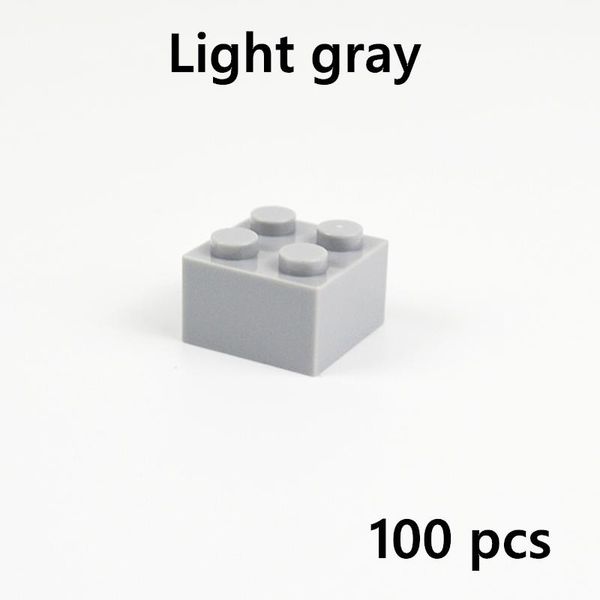 

100pcs 22 dot thick bricks multiple color educational creative diy bulk set building blocks compatible all brands classic parts yxlqgk