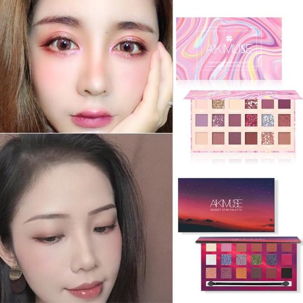 

18 colors eye shadow palette natural ingredients lasting waterproof pearl shimmer eyes high-quality personality makeup tools