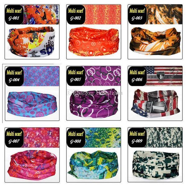 

magic mask bandana cycling neck face scarves outdoor sports headband hip hop bandanas ski sport hiking scarves 144 designs 50pcs dw5226
