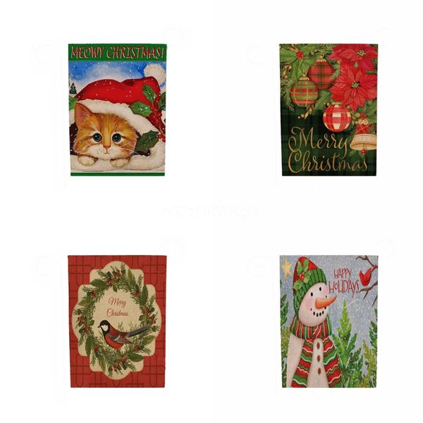 

fashion party home christmas decoration ornaments embroidery santa claus table flag table runner table cover placemat#501