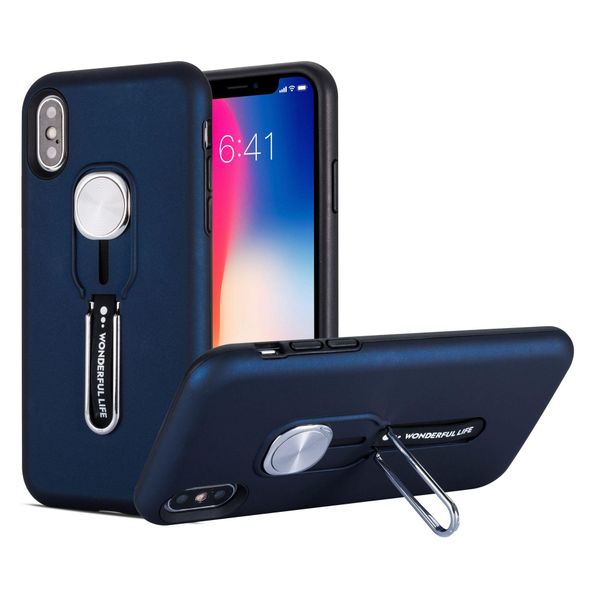 

cgjxsfashion finger loop strap case for iphone 6 s 7 8 plus x xr xs max case dual layer hybrid kickstand cover slim phone case