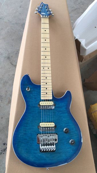 

wholesale custom 6 strings guitar in bluebusrt maple fretboard electric guitar fashion musical instrument