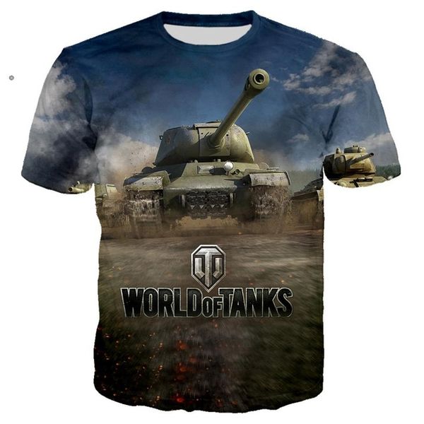 

world of tanks game military cool shirt/streetwear summer men oversized 5xl 3d print shirts horror plus size harajuku men clothing