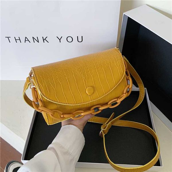 

bags for women 2020 simple solid alligator leather buckle women shoulder messenger bag crossbody bags for sac femme