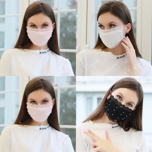 

floral foldable printing mout mask pm2.5 wasable dustproof anti-smog protective mask party masks boom2020#184#826, Black