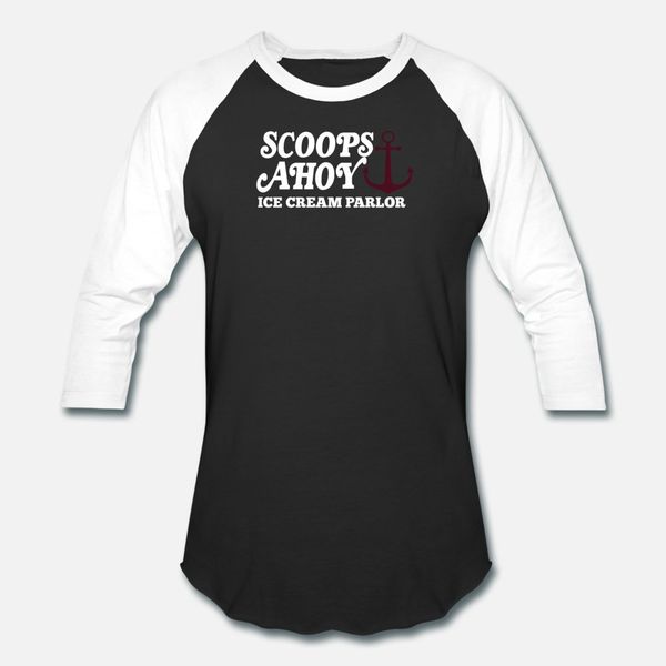 

scoops ahoy ice cream classic t shirt men custom 100% cotton round neck slim fitness new style spring autumn normal shirt