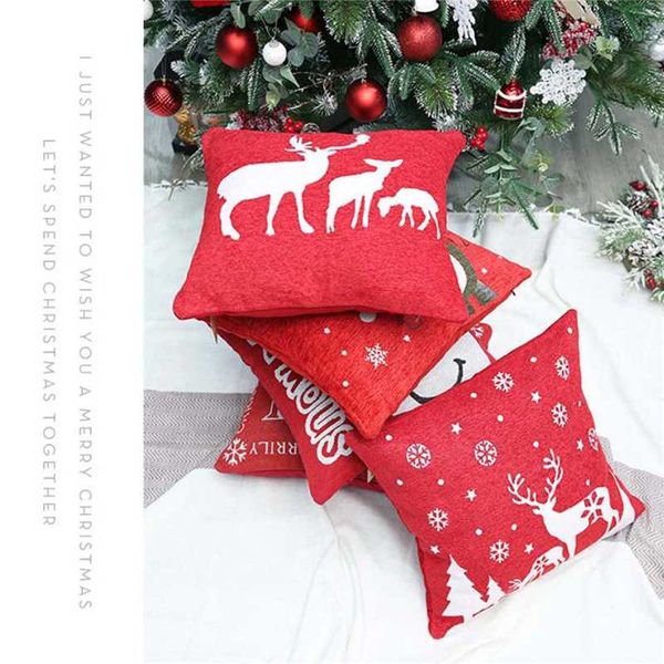 

pillowcase, christmas household pillow cover square accessories christmas decorations pillow case