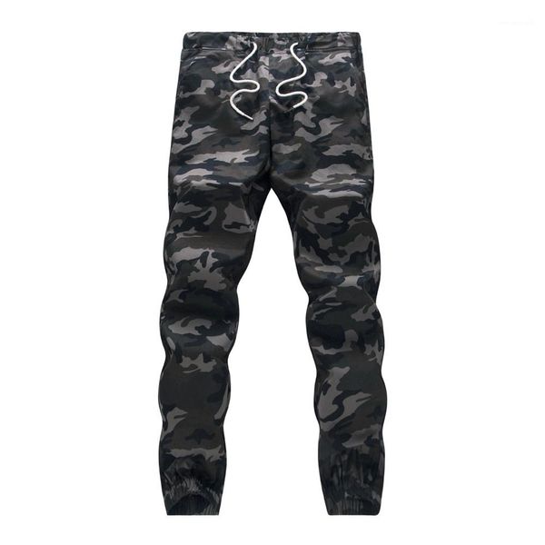 

pants mens straight mid waist camouflage pants mens drawstring pants with pockets fashion full length cotton, Black