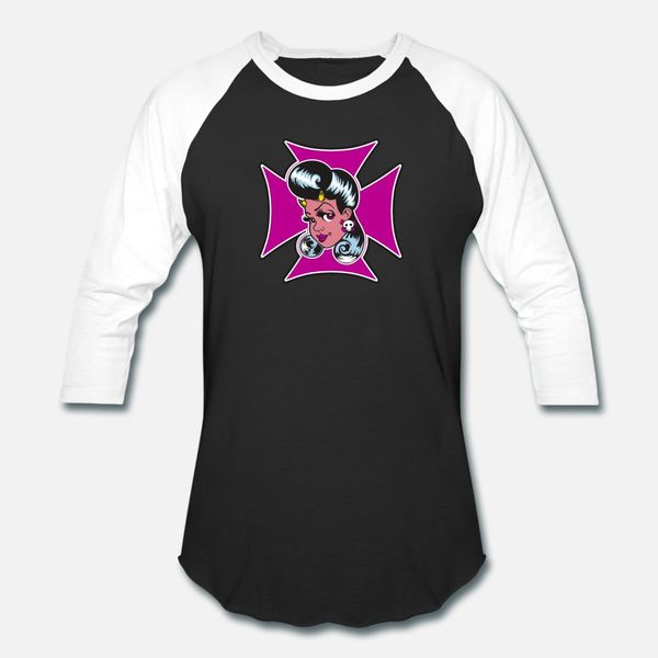 

rockabella pin up girl with iron cross t shirt men crazy tee shirt o-neck unique crazy new fashion spring pattern